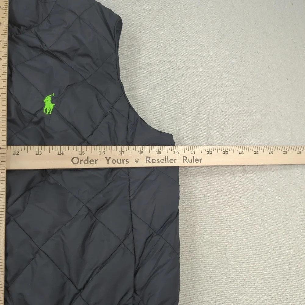 Polo Ralph Lauren Vest Mens Medium Black Down Puffer Performance